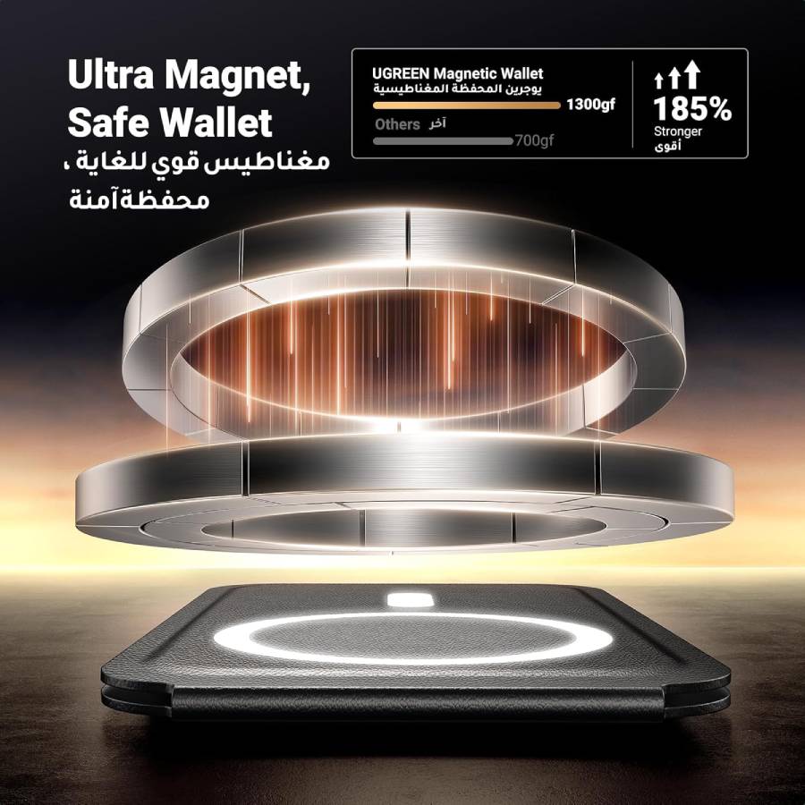 UGREEN Magnetic Wallet with Stand - Black