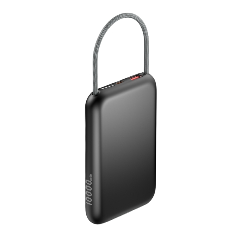 Havit PB32 10000mAh Power Bank+USB-C Cable - Black & Gray