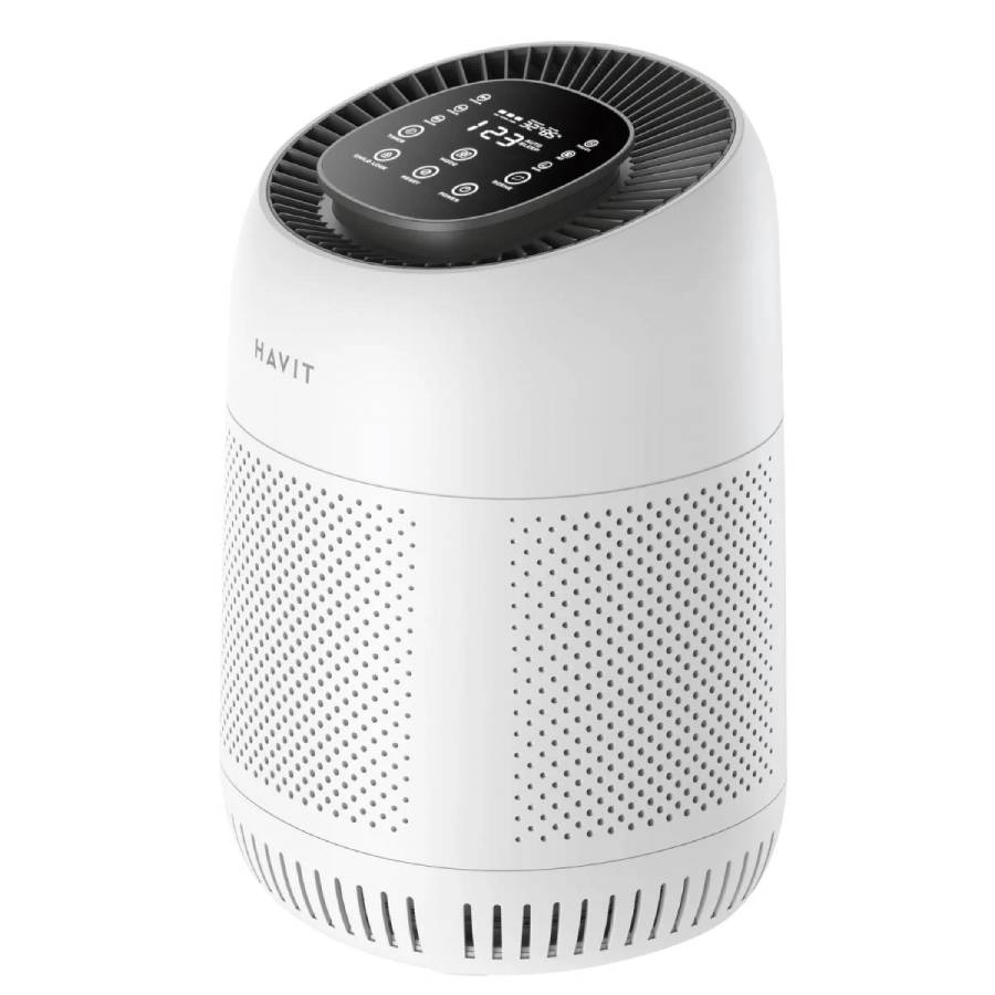 Havit HAP102 3 Speed Wind Quiet Operation Air Purifier - White