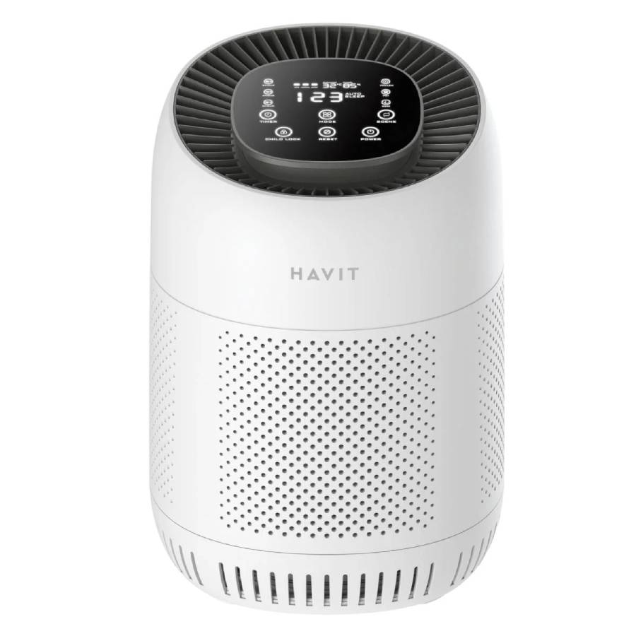 Havit HAP102 3 Speed Wind Quiet Operation Air Purifier - White