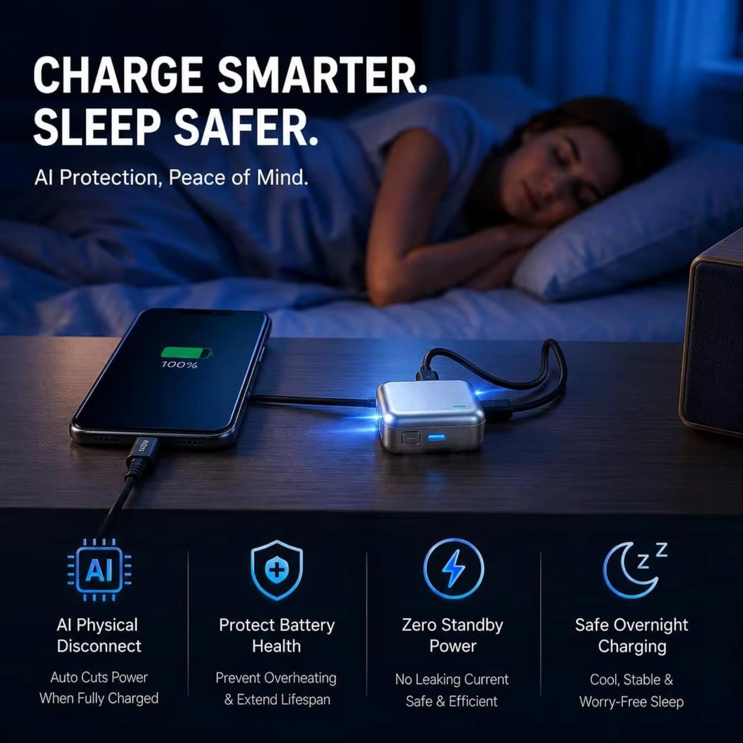 140W Universal Overcharge Protection Fast Charging Adapter, Connector Type: Usb-C - Grey