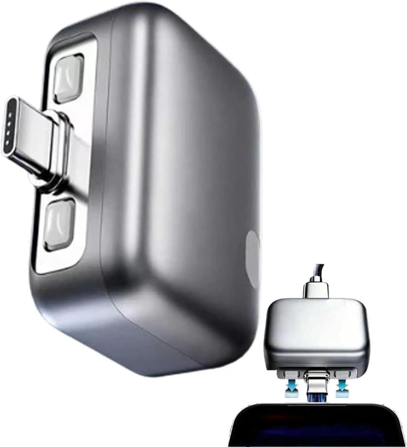 140W Universal Overcharge Protection Fast Charging Adapter, Connector Type: Usb-C - Grey
