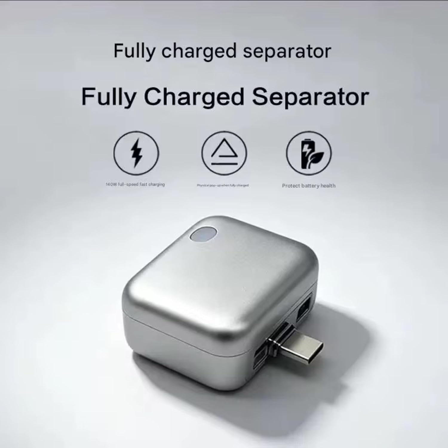 140W Universal Overcharge Protection Fast Charging Adapter, Connector Type: Usb-C - Grey