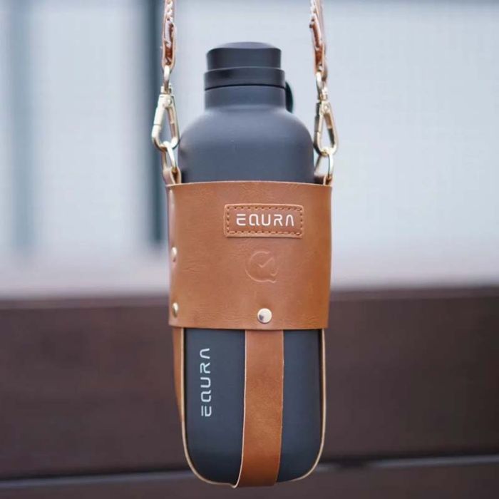 Portable Thermos Cup 650ml - Matte Black
