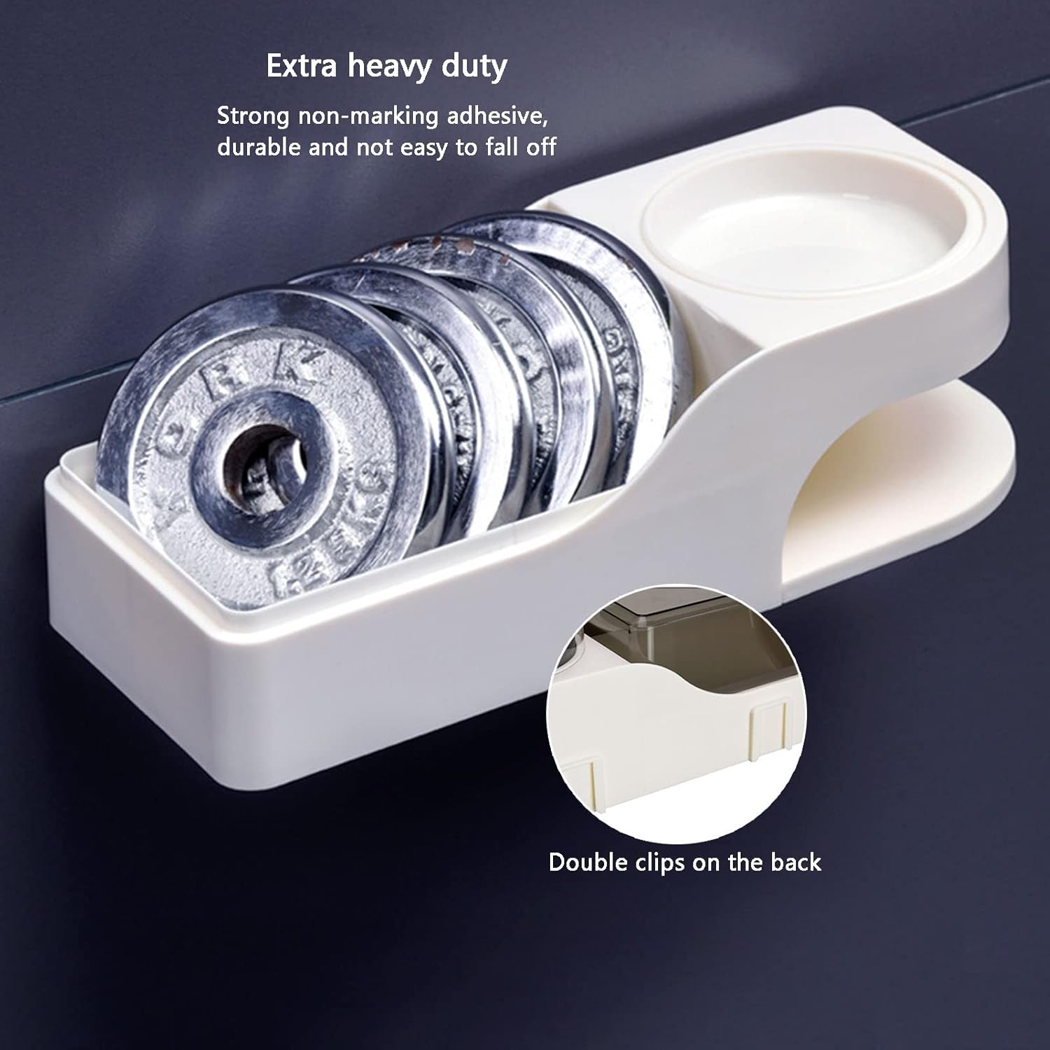 Wall Mounted Toilet Paper Holder - White