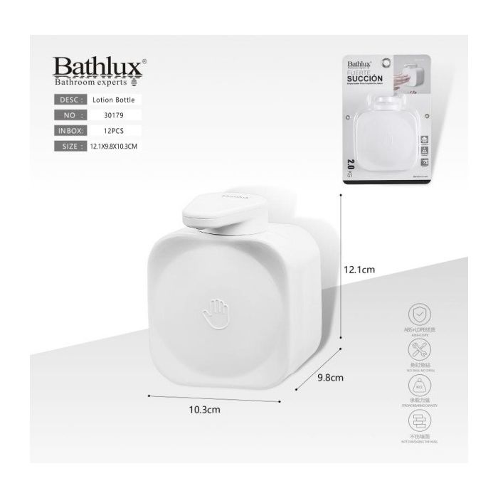 Wall Mounted Manual Soap Dispenser - White