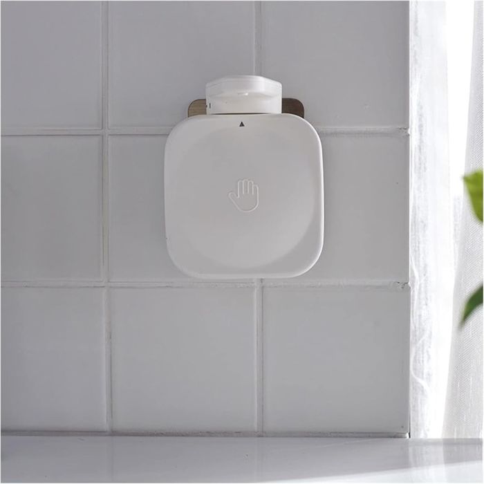 Wall Mounted Manual Soap Dispenser - White