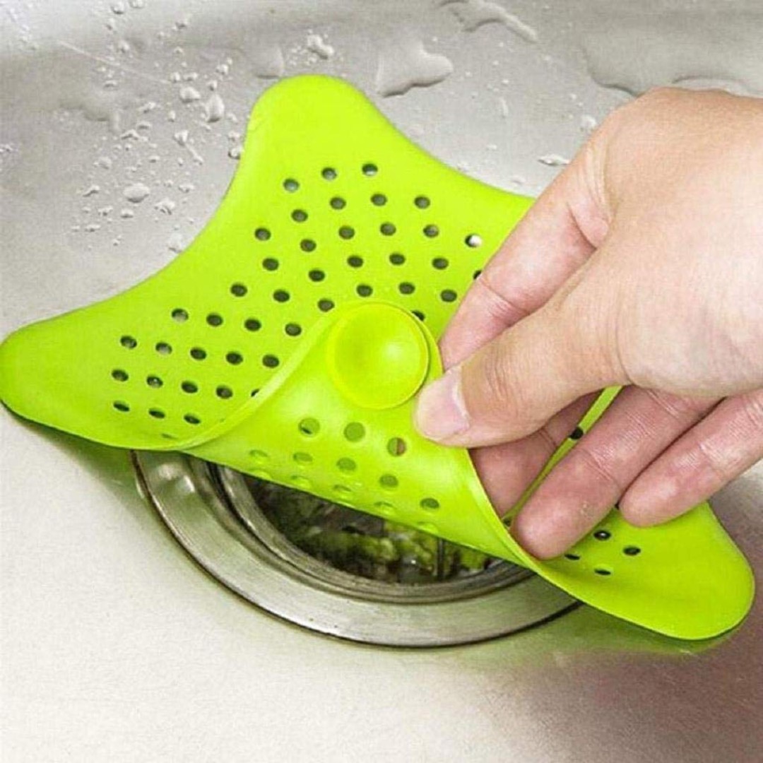 Bathlux 3Pcs Silicone Bathroom Drain Strainer Assorted Colour