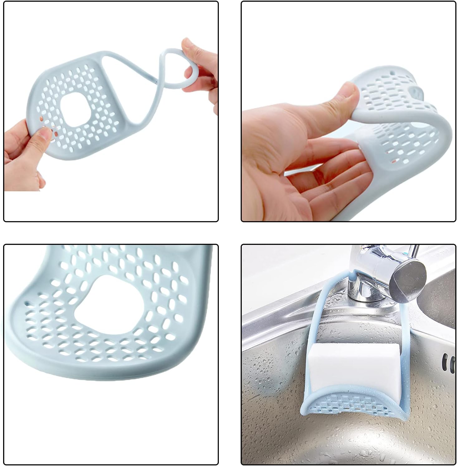 Kitchen Sink Organiser Tap Storage Shelf Sponge Holder