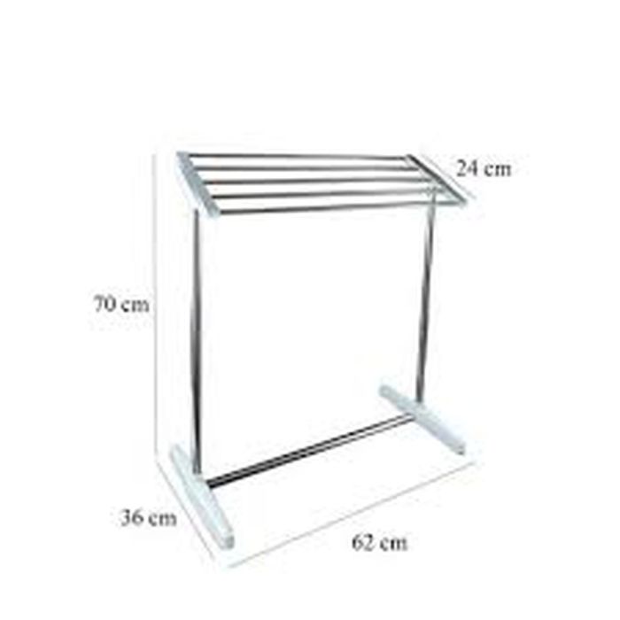Towel Drying Rack Stainless Steel - White