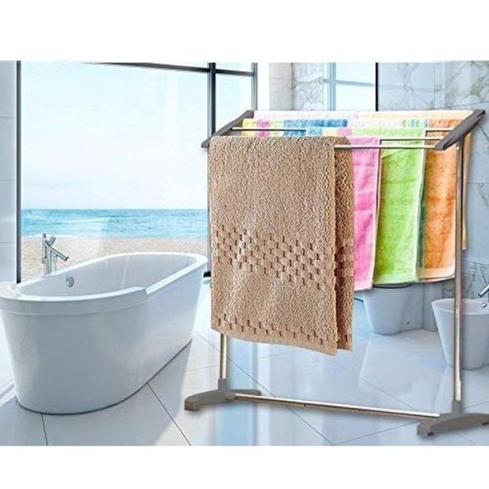 Towel Drying Rack Stainless Steel - White
