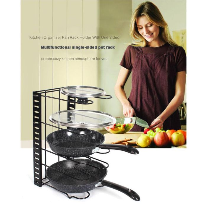 Pots and Pans Organizer Metal - Black