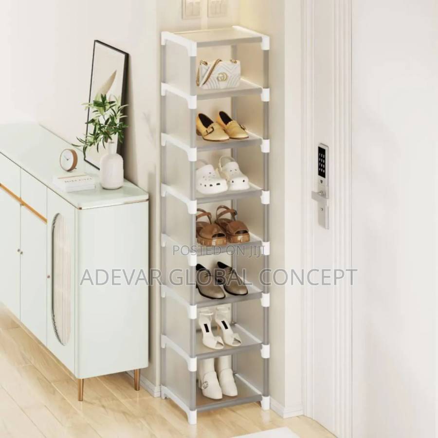 Shoes Rack 7 Layers, 27x26x105cm - White
