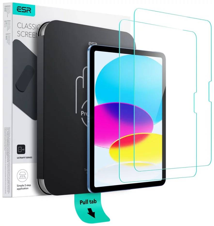 ESR Tempered-Glass Screen Protector Compatible with iPad 10.9 inch 11th Gen/10th Gen - Clear