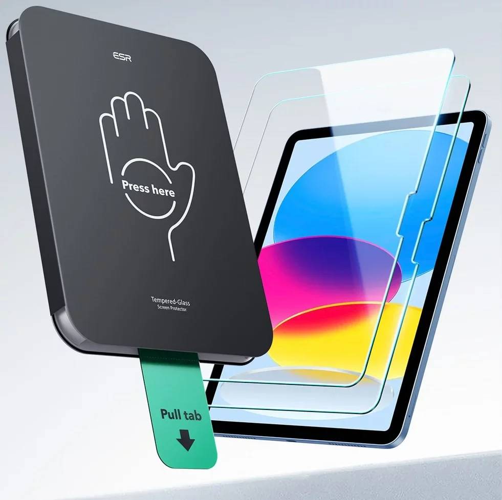 ESR Tempered-Glass Screen Protector Compatible with iPad 10.9 inch 11th Gen/10th Gen - Clear