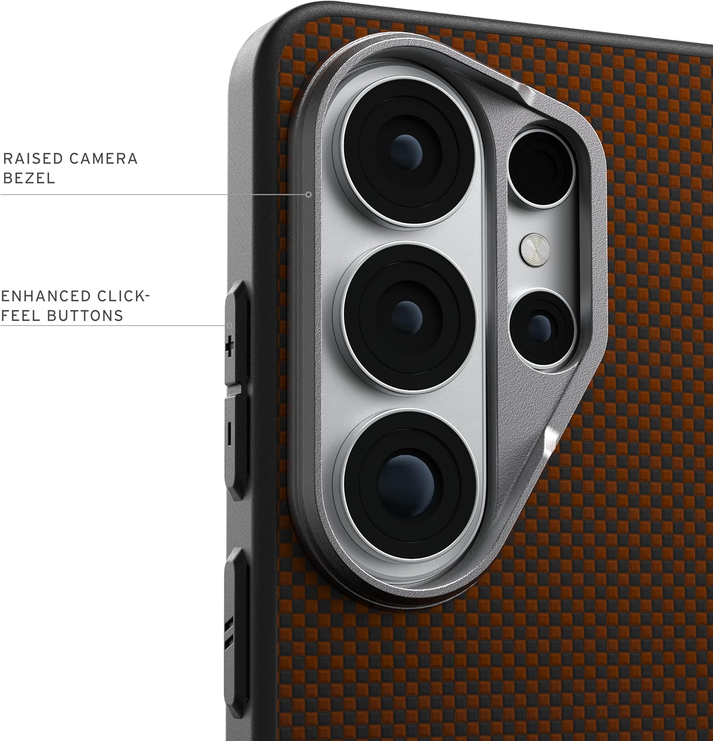 UAG Samsung Galaxy S26 Ultra Fibr Armr with Magnet Case - Orange/Charcoal