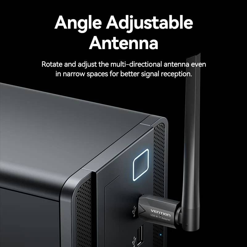 Vention AC650 USB Wi-Fi Dual Band Network Adapter - Black