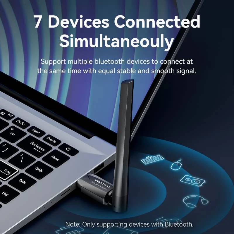 Vention AC650 USB Wi-Fi Dual Band Network Adapter - Black