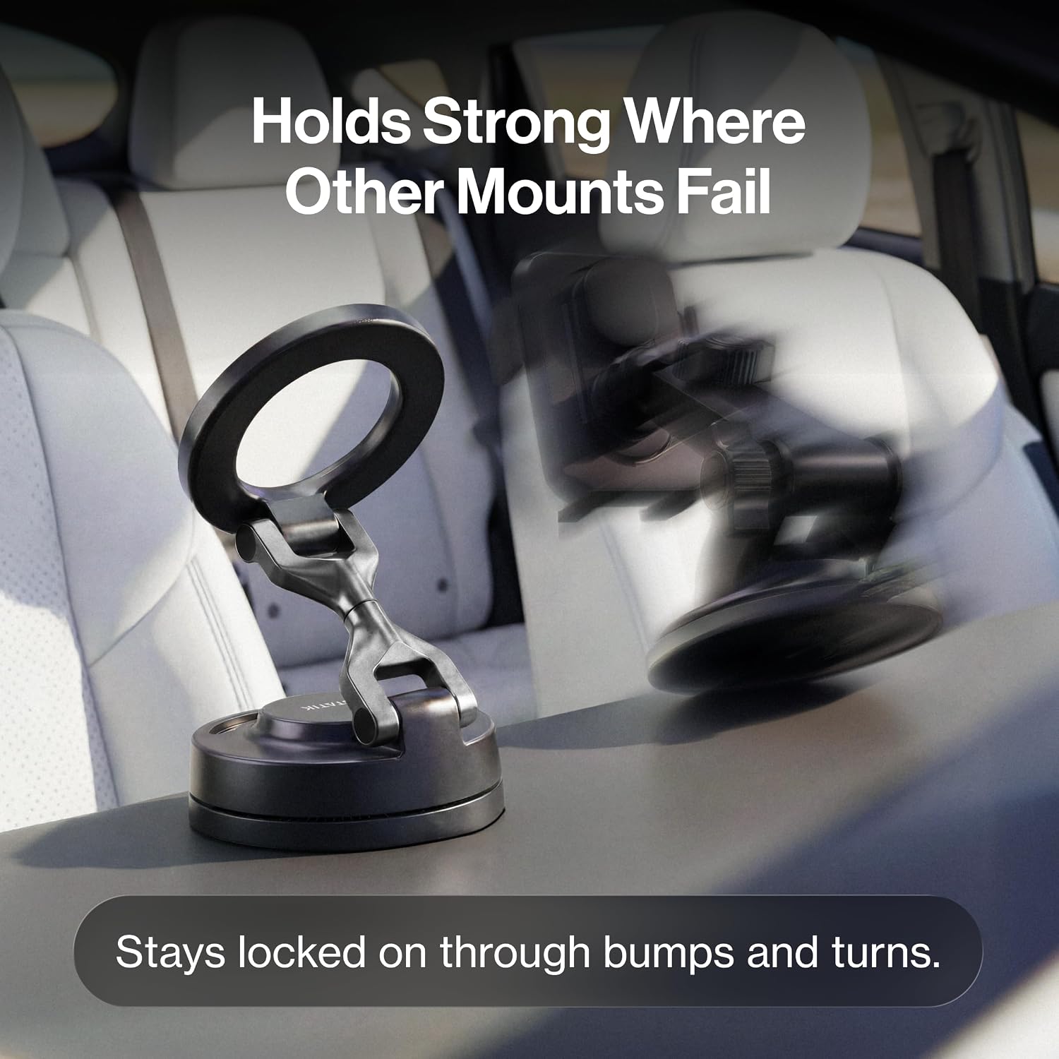 Statik HyperMount (Gen 3) Magnetic Phone Holder, for iPhone and Android - Black