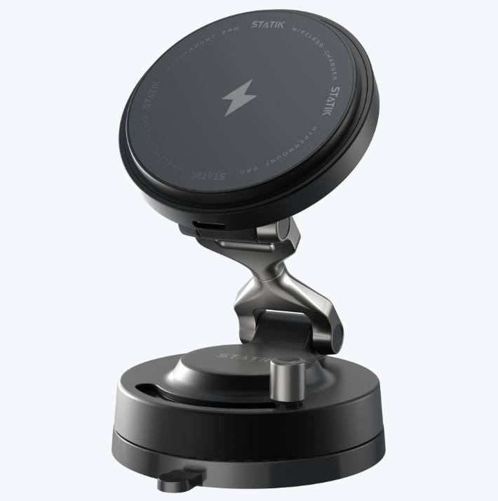 Statik HyperMount Pro Vacuum Magnetic NanoSuction Phone Mount - Black