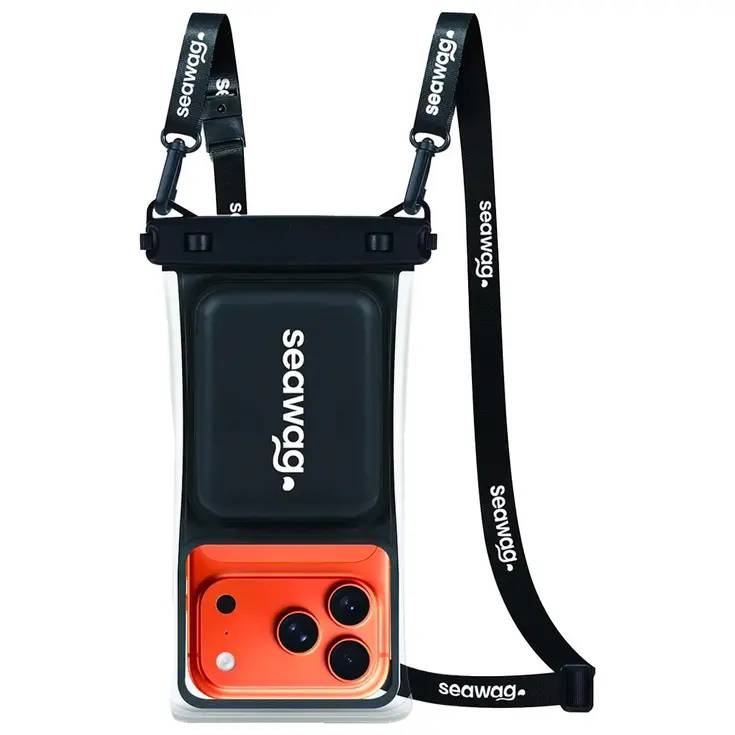 Seawag Smartphone Waterproof Case 6.9" With Floating Foam - Black