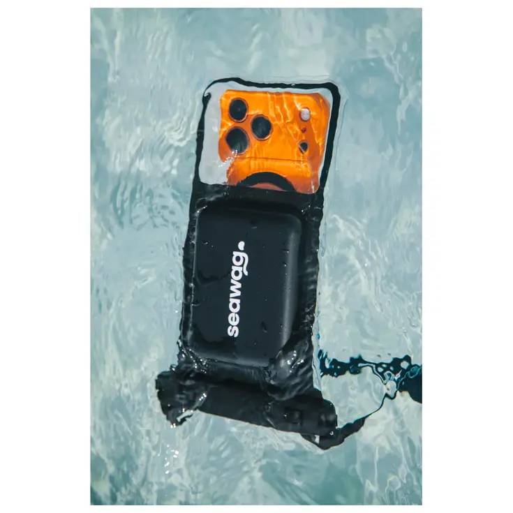 Seawag Smartphone Waterproof Case 6.9" With Floating Foam - Black