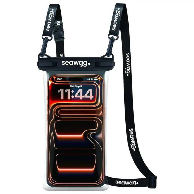 Seawag Smartphone Waterproof Case 6.9" With Floating Foam - Black