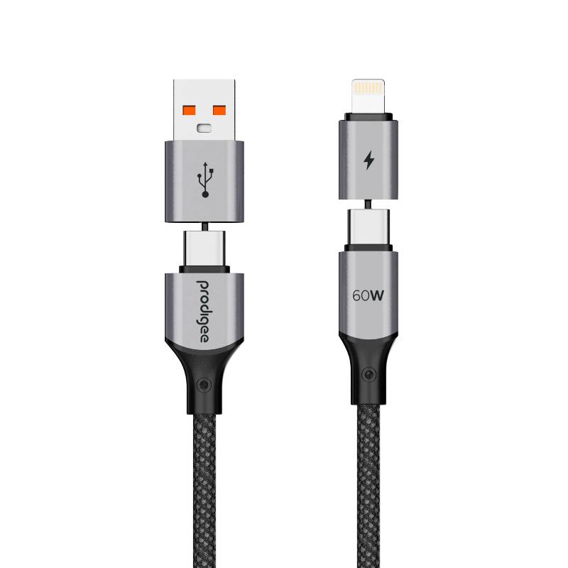 Prodigee Energee 4 in 1 Flex Cable 60W - Black