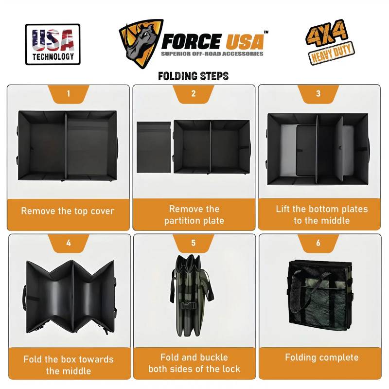 Force USA Carry Bag Organizer Storage - Black & Grey