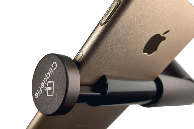 Cliquefie Glitter Portable Selfie Stick - Black