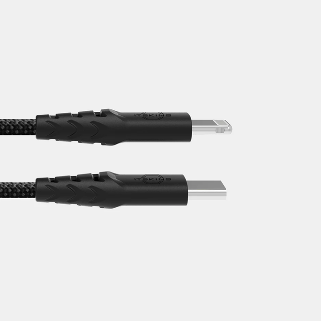 Itskins Hybrid Cable 27W USB-C to Lightning 2.0M - Black