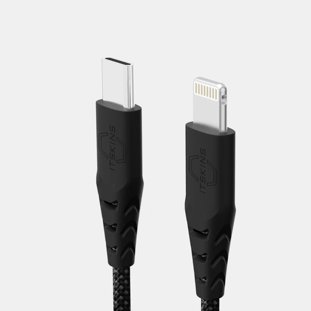 Itskins Hybrid Cable 27W USB-C to Lightning 2.0M - Black