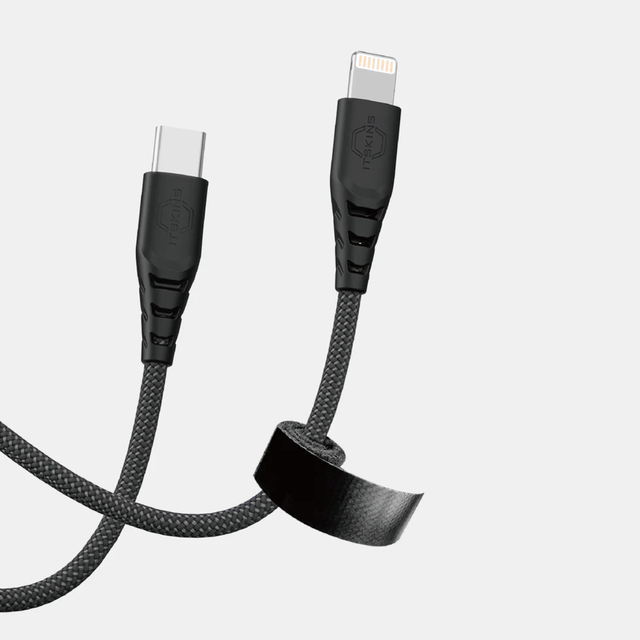 Itskins Hybrid Cable 27W USB-C to Lightning 2.0M - Black