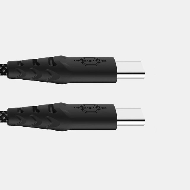 Itskins Hybrid Braided Cable 100W USB-C to USB-C 1.5M - Black