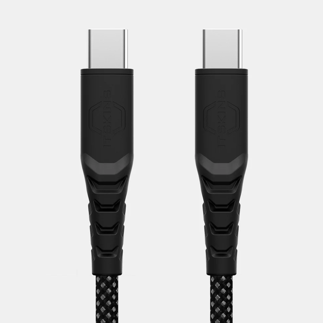 Itskins Hybrid Braided Cable 100W USB-C to USB-C 1.5M - Black