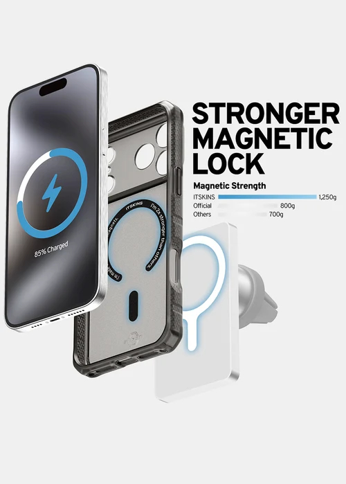 Itskins Hybrid Tek Series Magsafe Case For iPhone 17 Pro - Black