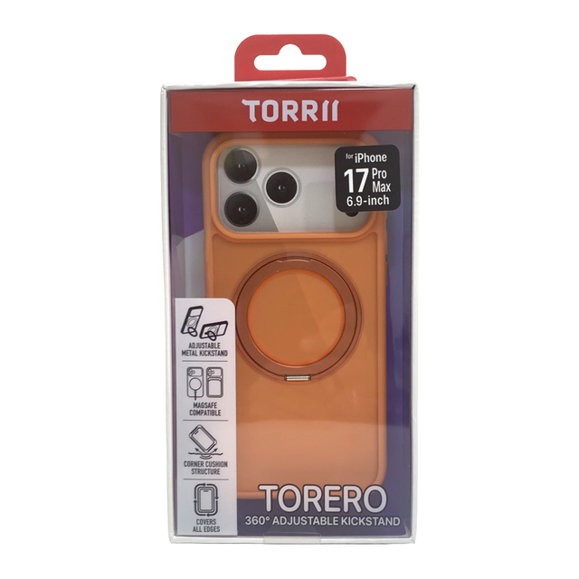 Torrii TORERO MagSafe Stand Case For iPhone 17 Pro Max (6.9”) - Cosmic Orange