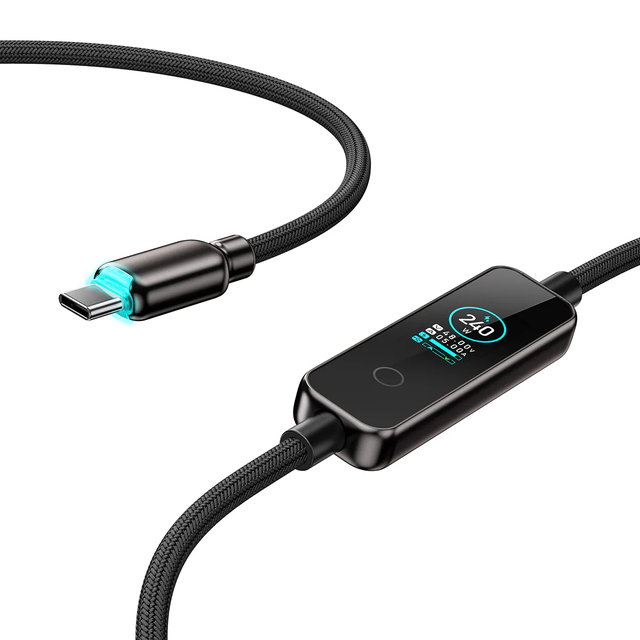 XPower SONAR SR240 Type-C to Type-C Sync & Charge Cable, 240W - Gray