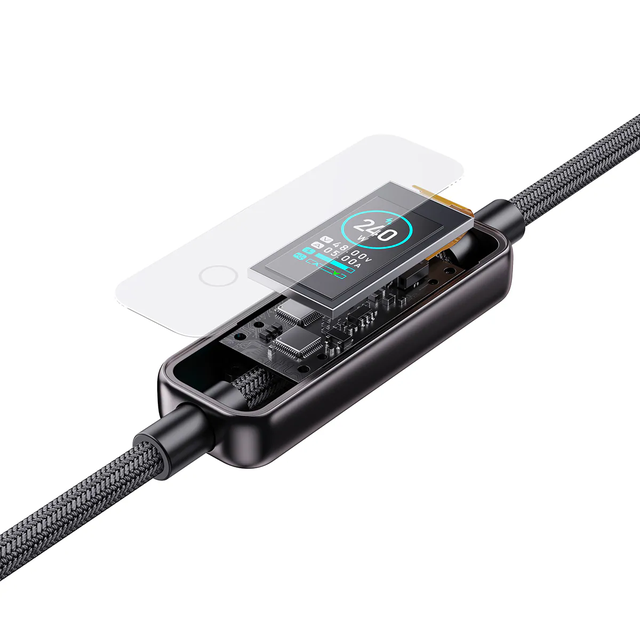 XPower SONAR SR240 Type-C to Type-C Sync & Charge Cable, 240W - Gray