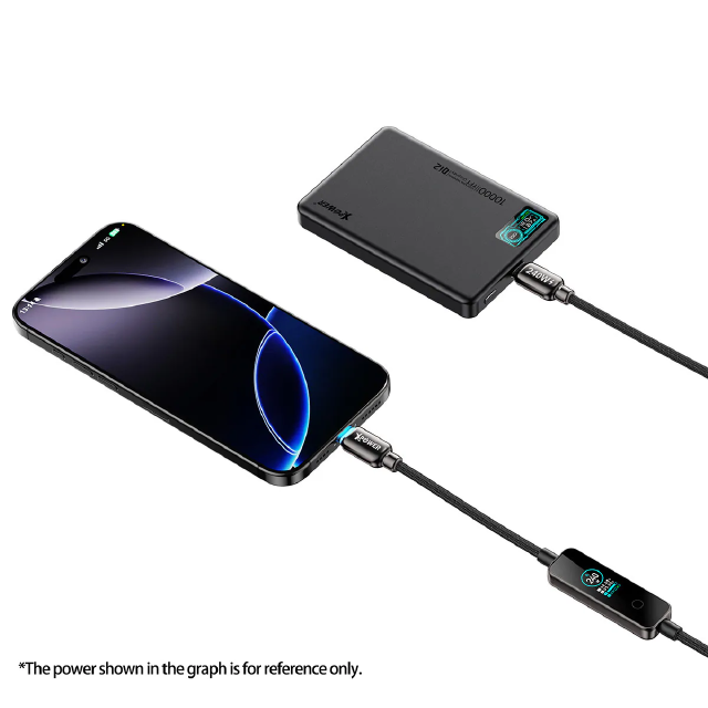 XPower SONAR SR240 Type-C to Type-C Sync & Charge Cable, 240W - Gray