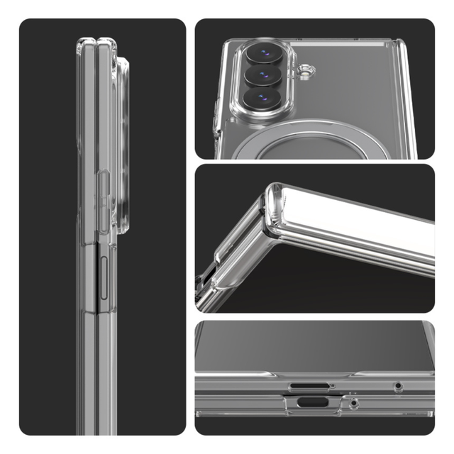 Araree Duple 360 Magsafe Stand Cover For Samsung Z Fold 8 Ultra - Clear