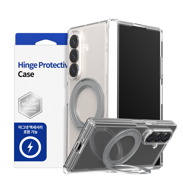 Araree Duple 360 Magsafe Stand Cover For Samsung Z Fold 8 Ultra - Clear