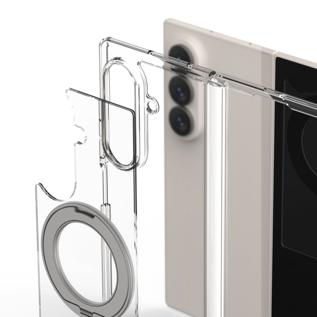 Araree Duple 360 Magsafe Stand Cover For Samsung Z Fold 8 Ultra - Clear