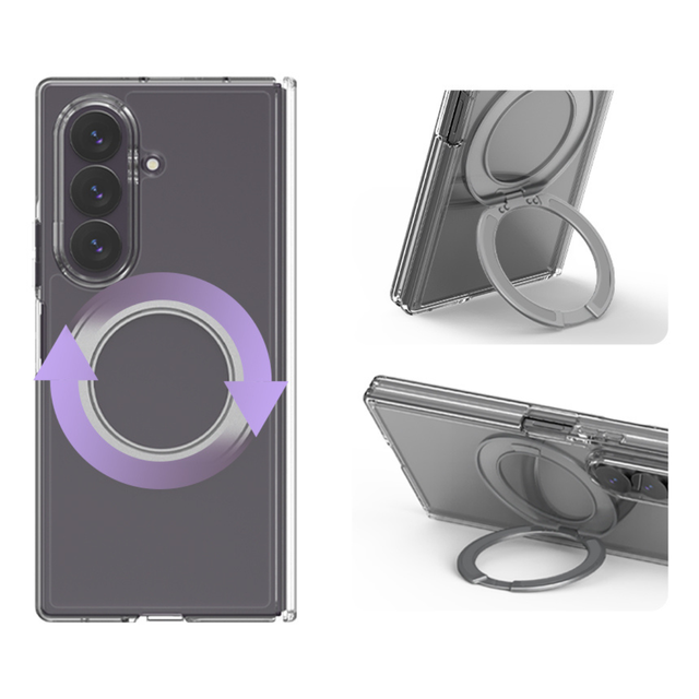 Araree Duple 360 Magsafe Stand Cover For Samsung Z Fold 8 Ultra - Clear