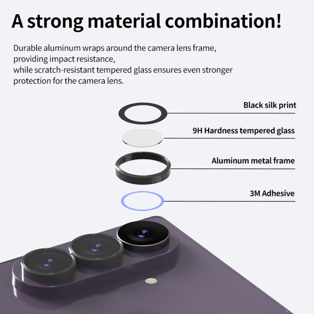 Araree Core Camera Metal Ring 1Pcs Camera Protector For Samsung Z Fold 8 Ultra - Clear