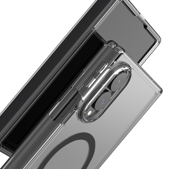 Araree Duple 360 Magsafe Cover For Samsung Z Fold 8 Clear - Black
