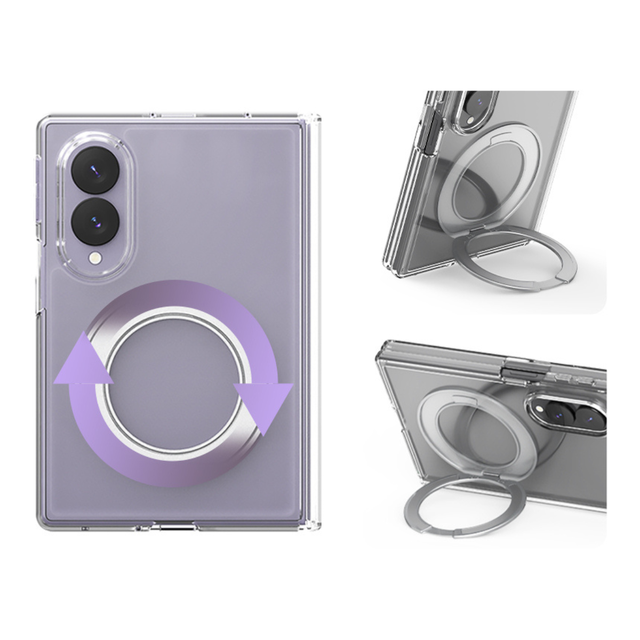 Araree Duple 360 Magsafe Stand Cover For Samsung Z Fold 8 - Clear