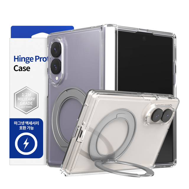 Araree Duple 360 Magsafe Stand Cover For Samsung Z Fold 8 - Clear