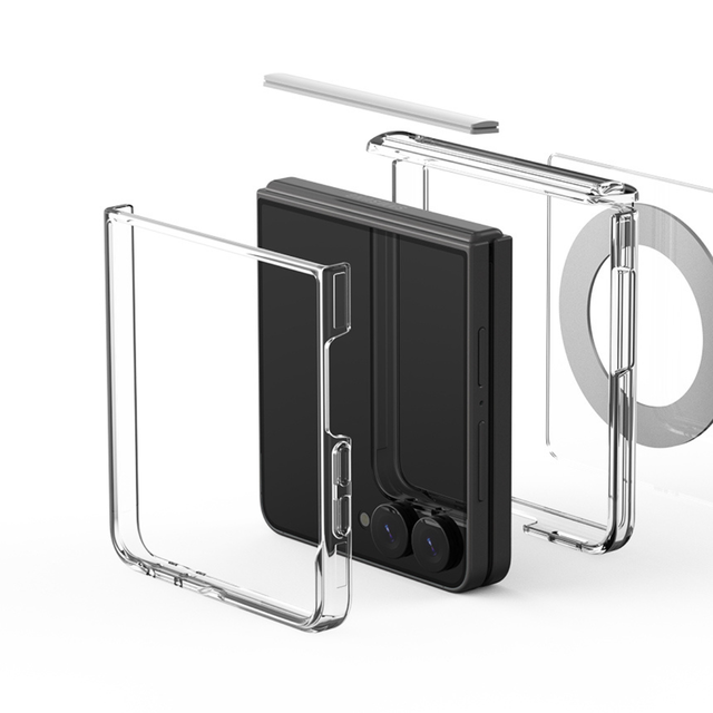 Araree Duple 360 Magsafe Stand Cover For Samsung Z Flip 8 - Clear