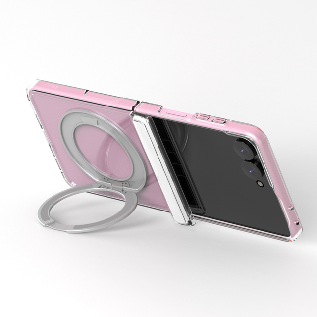 Araree Duple 360 Magsafe Stand Cover For Samsung Z Flip 8 - Clear